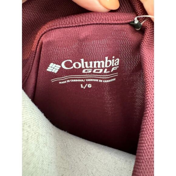 NWT MENS COLUMBIA GOLF POLO Mississippi State Size Large - Picture 3 of 4